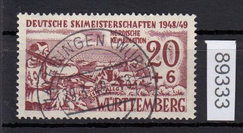 Alliierte Franz. Zone Württemberg Mi. Nr. 39 y I gestempelt  geprüft