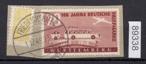 Alliierte Franz. Zone Württemberg Mi. Nr. 50 I gestempelt  geprüft