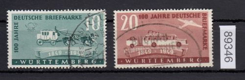 Alliierte Franz. Zone Württemberg Mi. Nr. 49+50 gestempelt