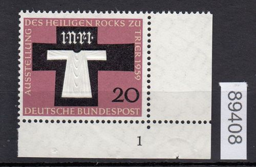Bund 1959, Mich.-Nr.: 313 ** FN 1 Eckrand   Formnummer kurz  1 C
