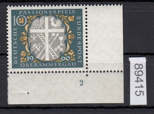 Bund 1960, Mich.-Nr.: 329 ** FN 2 Eckrand