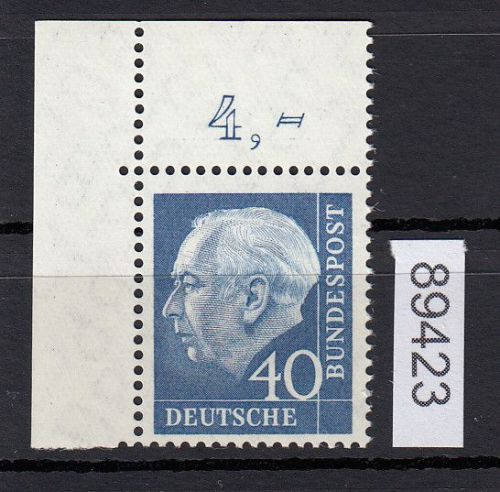 Bund 1957, Mich.-Nr.: 260 y ** Eckrand