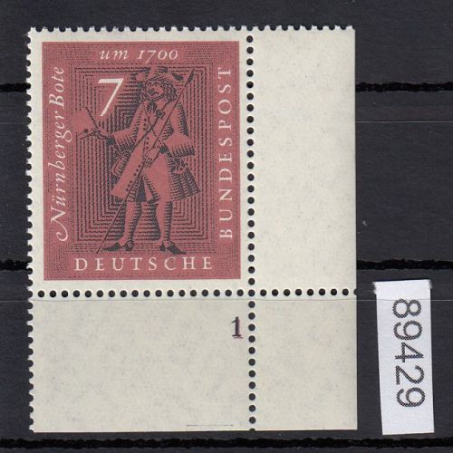 Bund 1961, Mich.-Nr.: 365** FN  1/1 Eckrand Formnummer