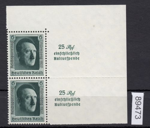 DR 1937, Mich.-Nr.: 650 ** (Block 11) Blockeinzelmarke