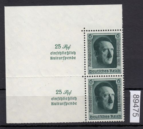 DR 1937, Mich.-Nr.: 650 ** (Block 11) Blockeinzelmarke
