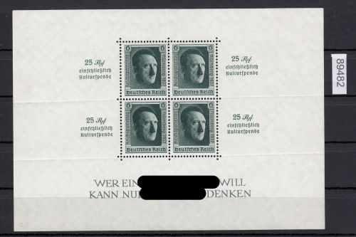 DR 1937, Mich.-Nr.: 650, Block 11 **