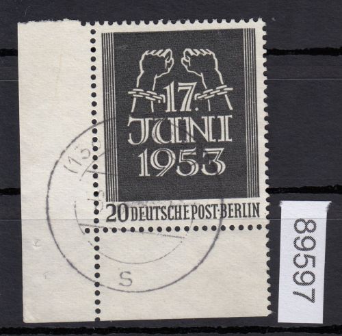 Berlin 1953, Mich.-Nr.: 110 gestempelt Eckrand
