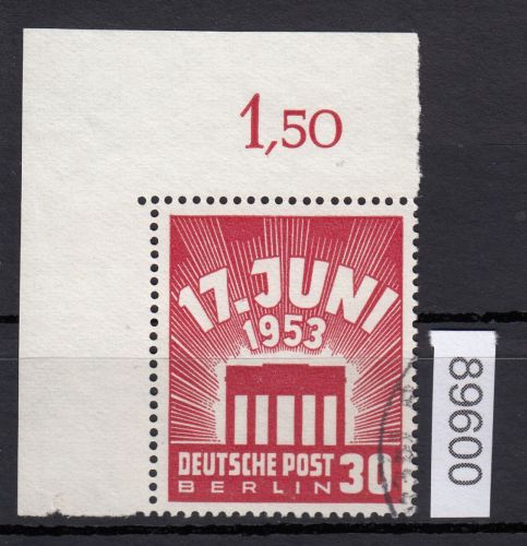 Berlin 1953, Mich.-Nr.: 111 gestempelt Eckrand