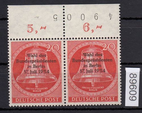Berlin 1954, Mich.-Nr.: 118 ** Bogennummer