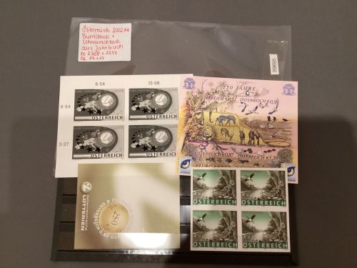 Österreich 2002 Buntdruck + Schwarzdruck aus Jahrbuch postfrisch