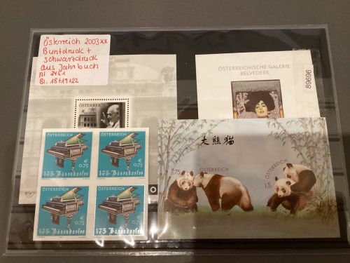 Österreich 2003 Buntdruck + Schwarzdruck aus Jahrbuch postfrisch