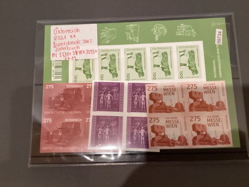 Österreich 2021 Buntdruck aus Jahrbuch postfrisch