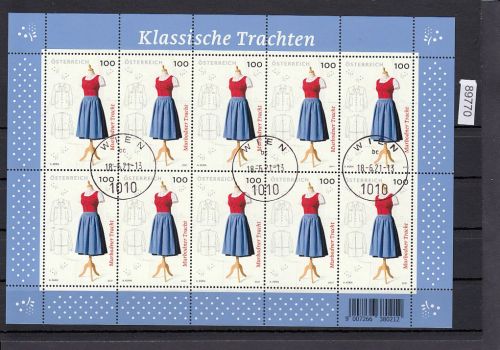 Österreich 2021, Mich.-Nr.: 3580 gestempelt Kleinbogen