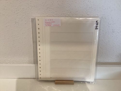 KABE  Blancoblätter  Leinengelenk 15 Stück  6 Taschen gebraucht