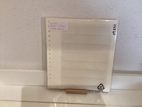 KABE  Blancoblätter  Leinengelenk 15 Stück  7 Taschen gebraucht