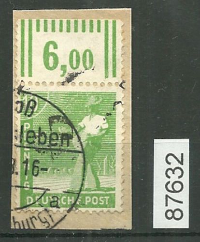 Bezirk 20 nr. 101h Magdeburg 5 ʘ 10 Pf., Oberrand, geprüft BPP