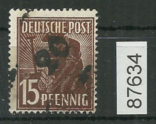 Bezirk 20 nr. 101h Magdeburg 5 ʘ 15 Pf., geprüft BPP