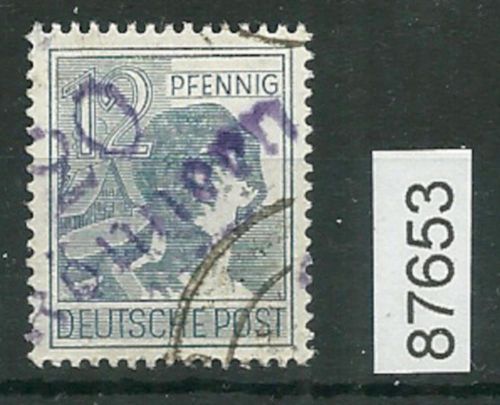 Bezirk 20 nr. 091 Könnern ʘ 12 Pf., violett, geprüft BPP