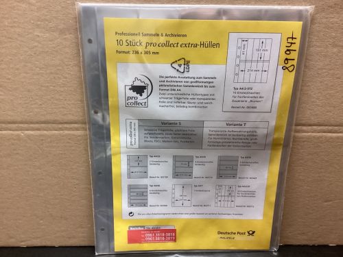 Deutsche Post  pro collect  extra Hüllen Typ A4/2-5T2 Blumen 5-er Streifen NEU