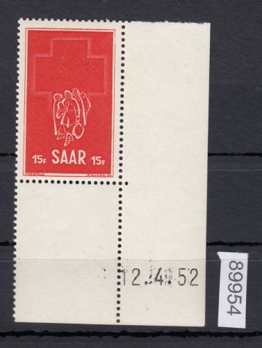 Saarland 1952 Mi. Nr. 318 Br **   (Druckdatum)