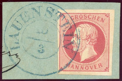 Hannover Ortsstempel 14a Briefstück LAUENSTEIN