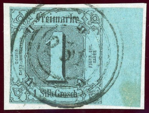 Thurn & Taxis 11 Briefstück 1 Sgr. schw./hellgraut