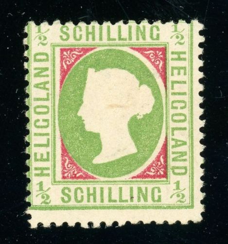 Helgoland 6e Ungebraucht mit Falz 1/2 Sch. hellgelblichgr