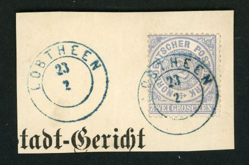 Mecklenburg Schwerin Vorphila NDP17 Briefstück L