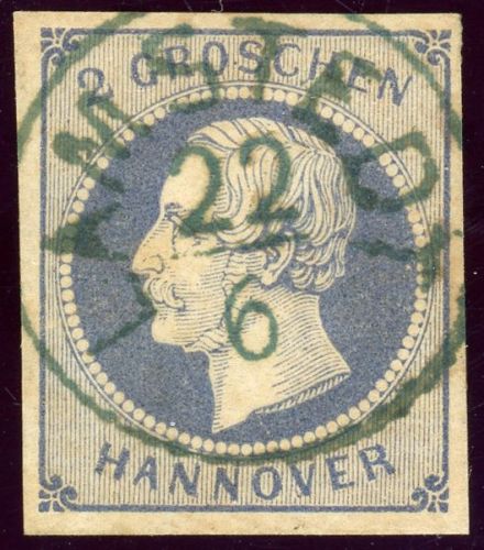 Hannover 15a Gestempelt 2 Gr. blau, Luxusst