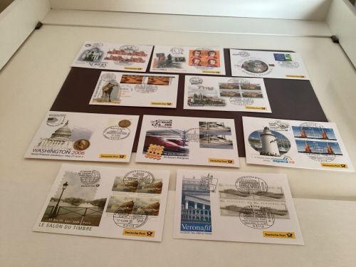 Bund 2006  Messebelege Jahrgang komplett mit Cachet - Stempel BRD