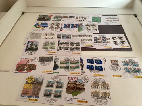 Bund 1997-99 Messebelege  Konvolut  mit Cachet - Stempel BRD