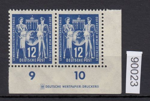 DDR 1949, Mich.-Nr.: 243 ** DZ Eckrand   Druckerzeichen