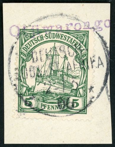 Dsw Stempel 12 Briefstück Otjiwarongo 2.5.06