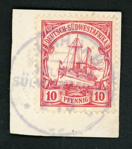 Dsw Stempel 26 Briefstück ARAHOAB, klar a. Kab-Bfst. 10 Pfg.