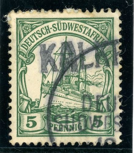 Dsw Stempel 12 Gestempelt KALKF.., Teilabschl. des Wdst. a. 5 Pfg.