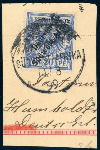 Dsw Stempel Briefstück Khanrivier 14/8 99