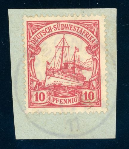 Dsw Stempel 26 Briefstück OSONA 1911 a. Kab-Bfst. mit 10 Pfg.