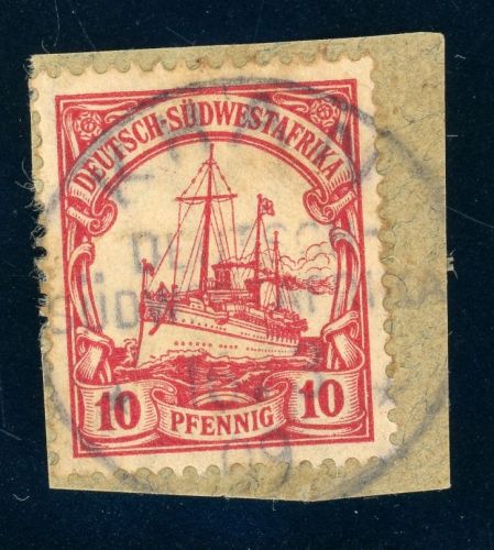 Dsw Stempel 26 Briefstück KHAN 10.3.09, klar a. Bfst. mit 10 Pfg.