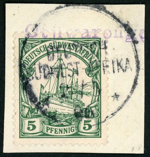 Dsw Stempel 12 Briefstück Otjiwarongo 24/6 06