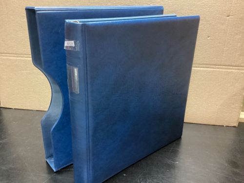 Lindner Ringbinder+Kasette (18 Ringe) 1 mal gebraucht Leer blau