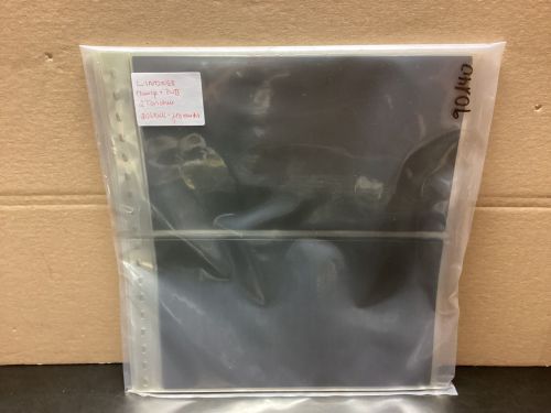 Lindner Klarsichthüllen glasklar mit schwarzen ZWB  20 Stück 2 Taschen gebraucht