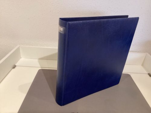 KABE Ringbinder  wattiert leer blau gebraucht