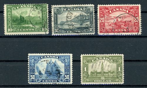 Canada 134-138 Gestempelt Landschaften kpl., tadellos gest.