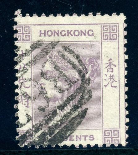 Hongkong 4 Gestempelt 18 C. viol., sauber gest. Kab-st
