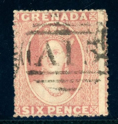 Grenada 2 Gestempelt 6 P. rosa, zentr. gest. Kab-St