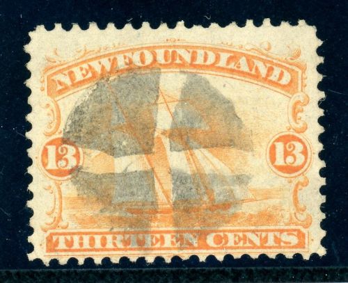 Neufundland 20x Gestempelt 13 C. orange, tadellos gestempelt