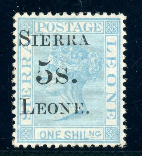 Ungebraucht ohne Gummi 5 S. Sierra Leone a. 1 Sch. gr