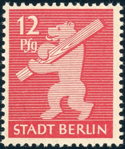 Sbz - Berlin & Brandenburg 5AAwbx Postfrisch 12 Pfg. Papier wb gl. Gummi