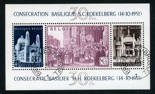Belgien Bl.24 Gestempelt Koekelberg Block, tadellos gest.