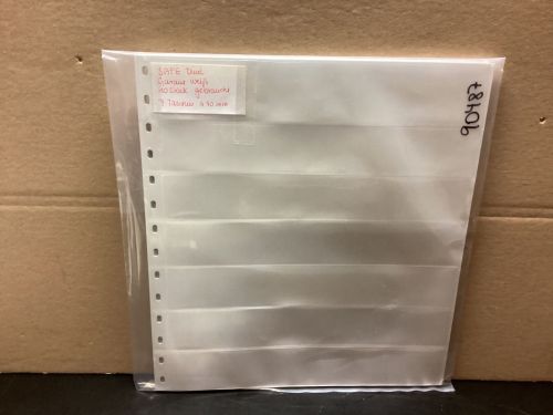 SAFE GARANT (727)  Einsteckblätter 10 Stück  weiß  7 Taschen gebraucht